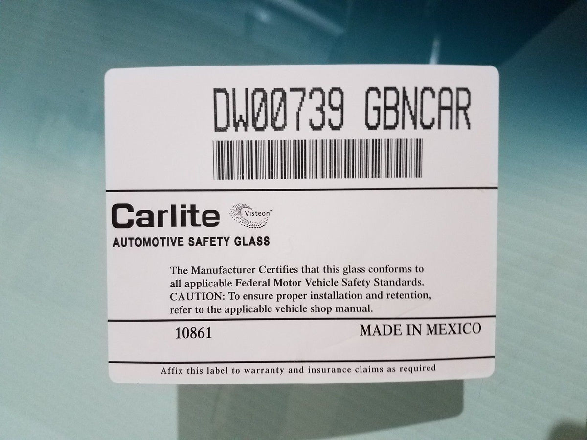 19691970 Ford Mustang, & Mercury Cougar Windshield, OE Carlite Kool