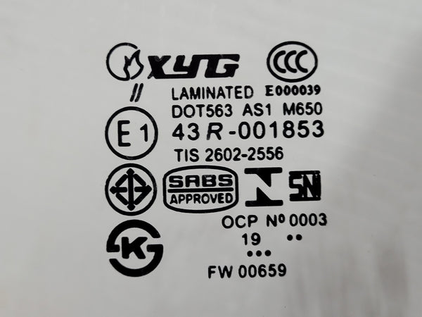 1991-1993 Volkswagen Cabriolet Windshield W/ Airbag