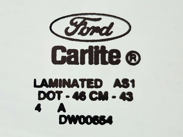 1964-1968 Ford Mustang, 67-68 Cougar Windshield, Genuine Carlite