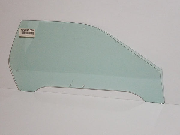 1986-1991 Mazda RX7 Coupe Passenger Door Glass, Blue Tint